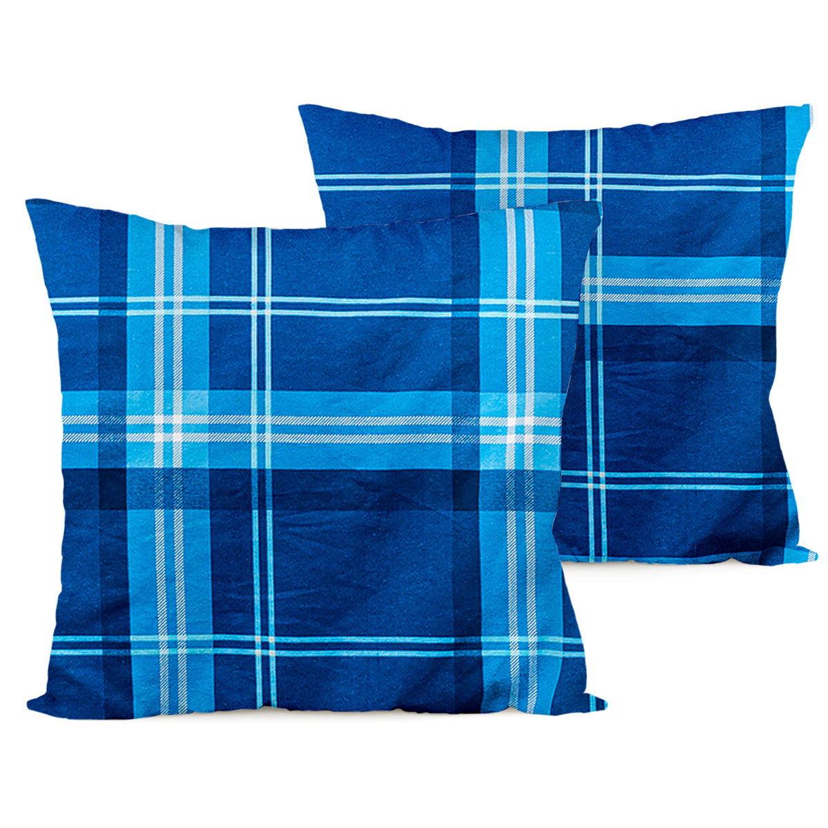 4Home Flanelový povlak na polštářek Blue plaid