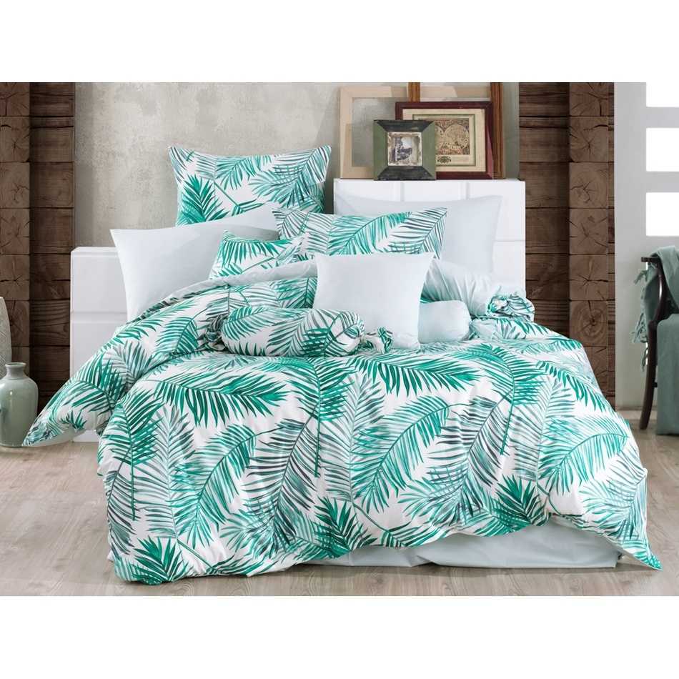 BedTex Bavlněné povlečení Palms Green