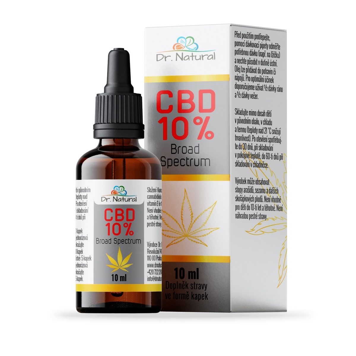 Dr.Natural CBD olej 10% Broad Spectrum