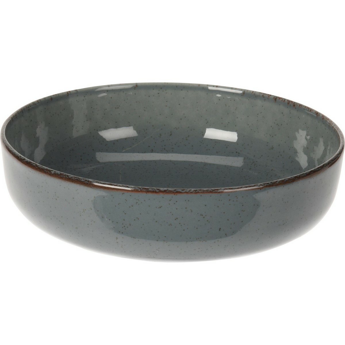 EH Porcelánový hluboký talíř Dark Grey