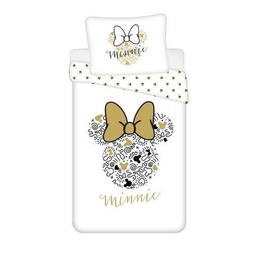 Jerry Fabrics Bavlněné povlečení Minnie gold 02