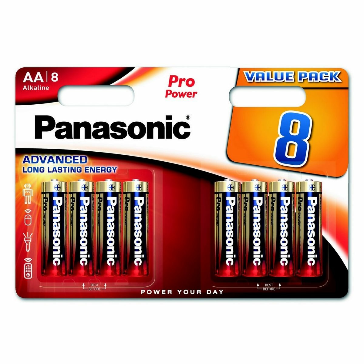 Panasonic LR6PPG/8BW Pro Power Gold