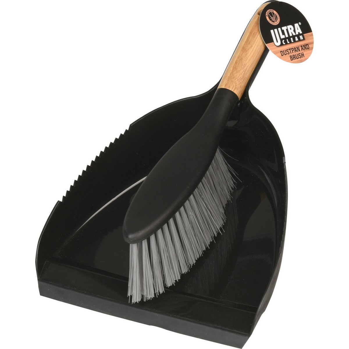 Ultra Clean Košťátko s lopatkou Bamboo Black