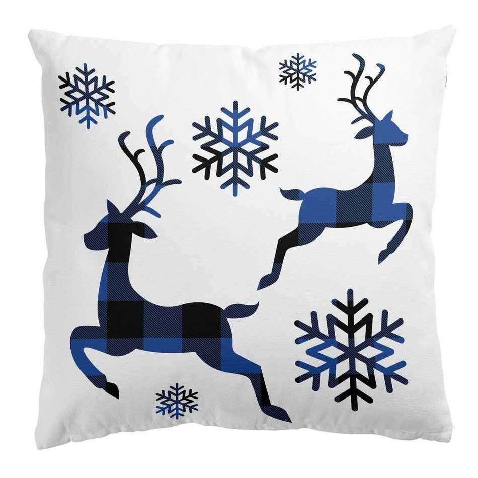 Vánoční povlak na polštář Velvet Merry Deer