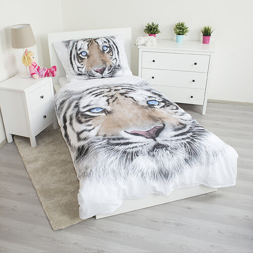 Jerry Fabrics Bavlněné povlečení White Tiger