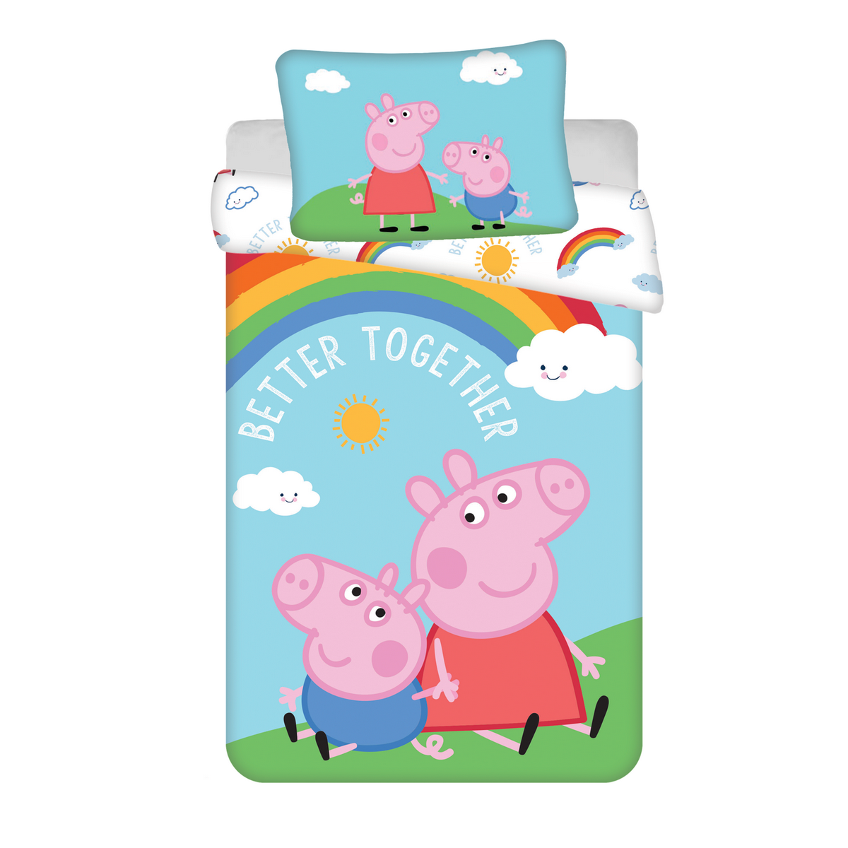 Jerry Fabrics Dětské bavlněné povlečení do postýlky Peppa Pig PEP132