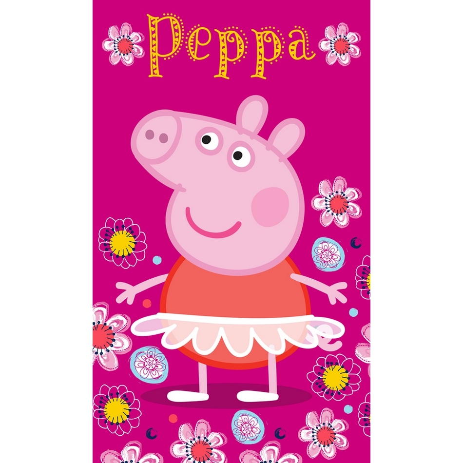 BedTex Dětský ručník Prasátko Peppa Baletka