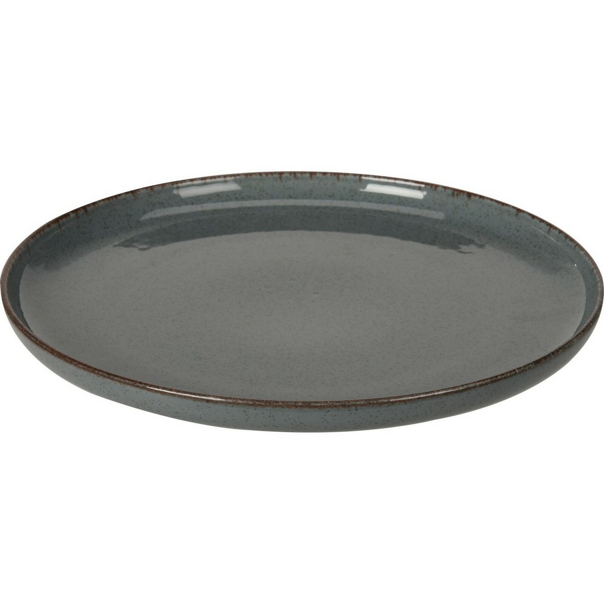 EH Porcelánový mělký talíř Dark Grey