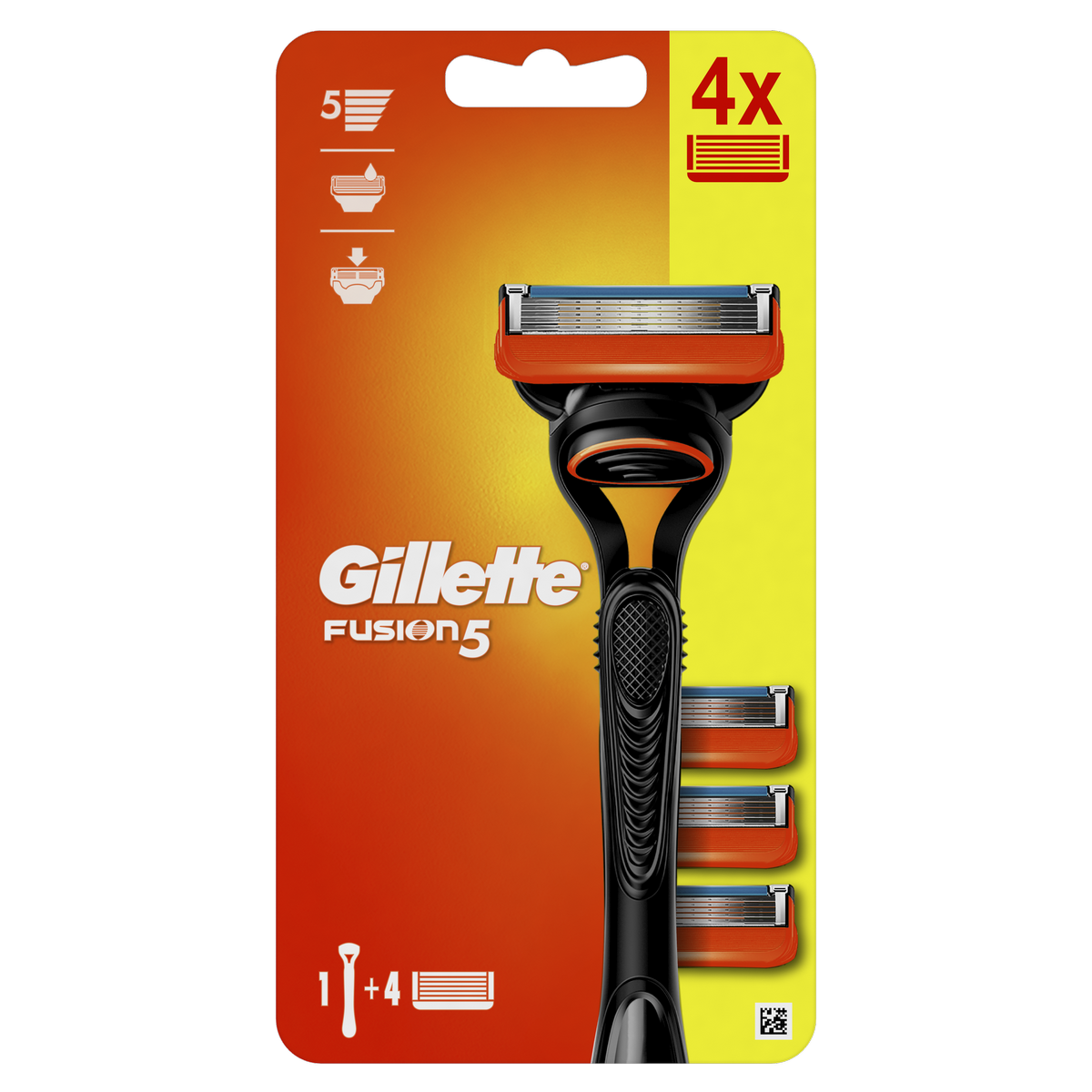 Gillette Pánský holicí strojek Fusion5 + 4 ks hlavice