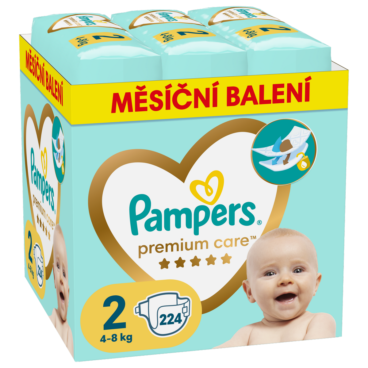 Pampers Pleny Premium Care 224 ks