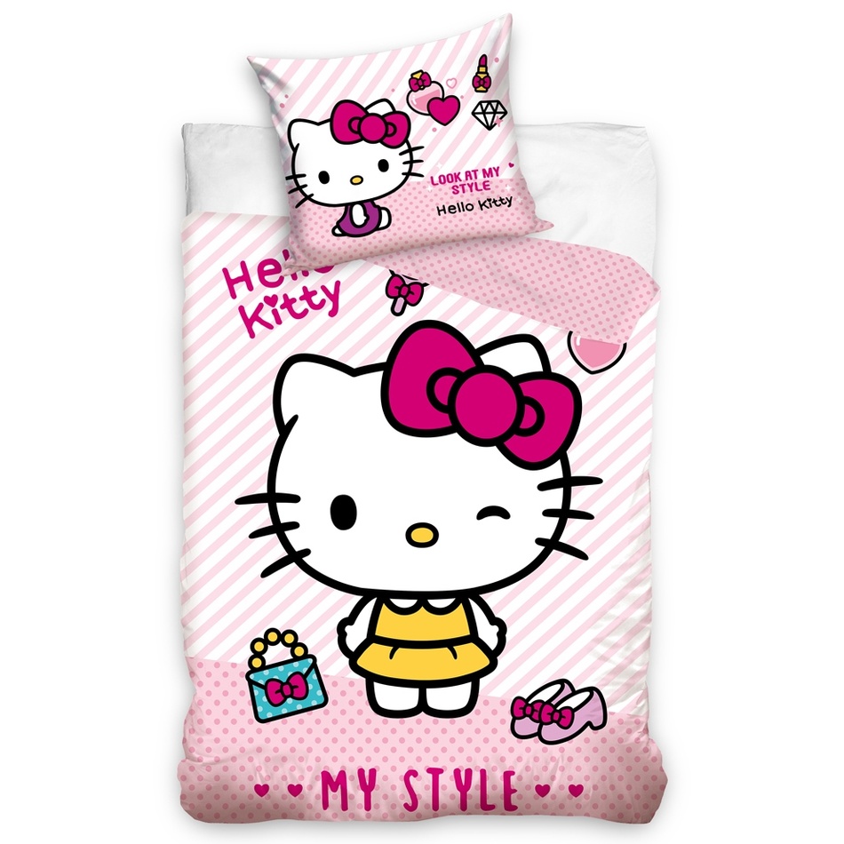 CARBOTEX Dětské povlečení Hello Kitty My Style