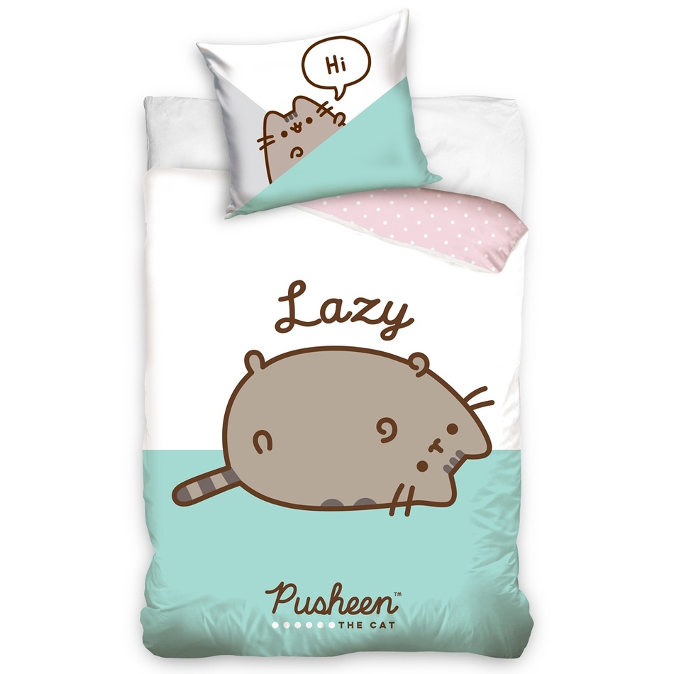 CARBOTEX Dětské povlečení Kočička Pusheen Lazy Cat