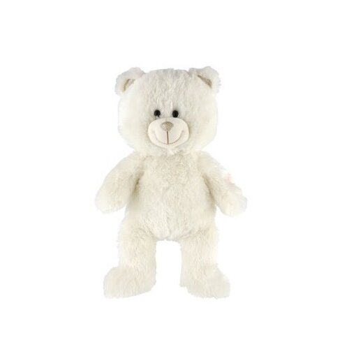 Teddies Snílek medvěd bílý plyš 40cm na baterie se světlem se zvukem