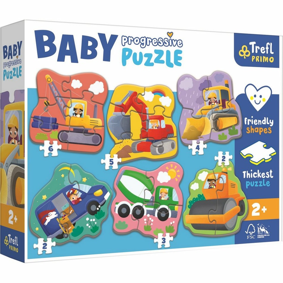 Trefl Baby puzzle Na staveništi