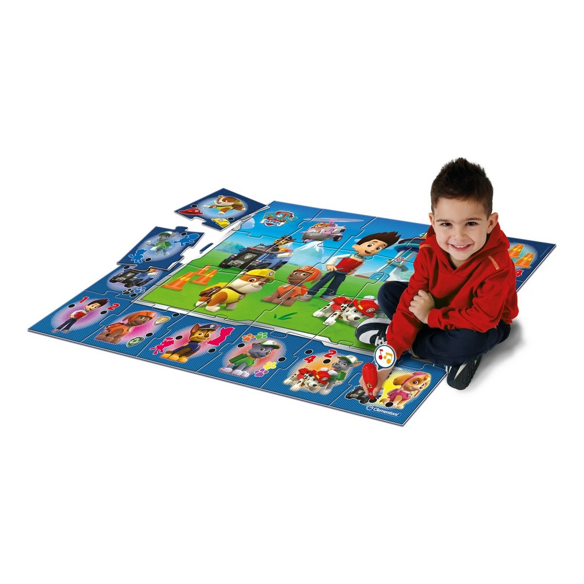 Clementoni PAW PATROL Velké podlahové puzzle s interaktivním perem