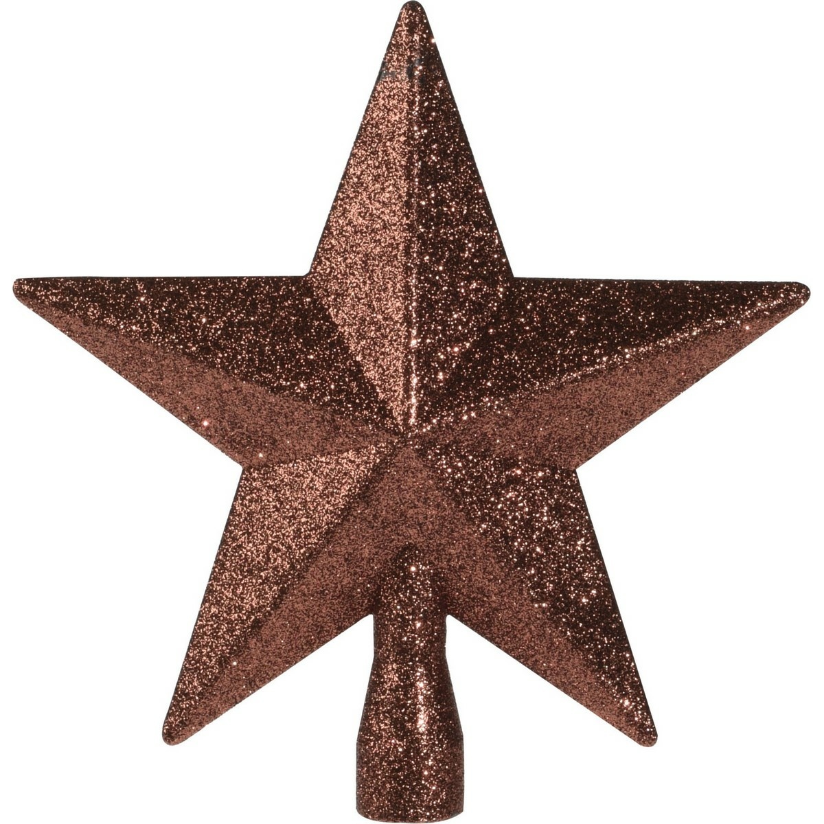 Vánoční špička na stromeček Glitter star červená