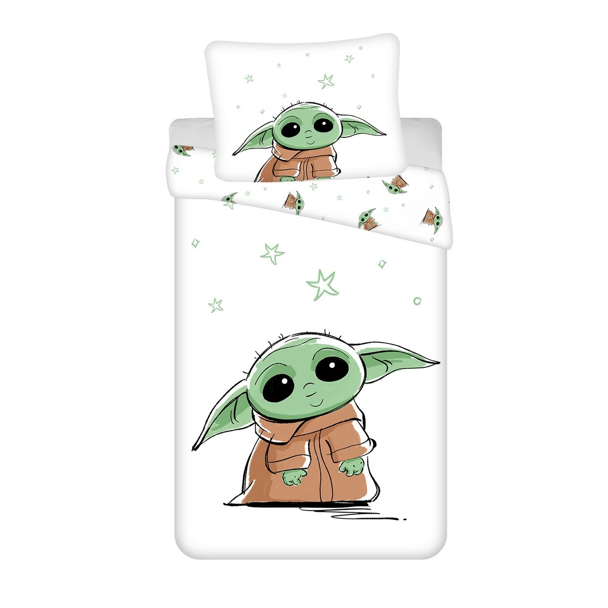 Jerry Fabrics Bavlněné povlečení Star Wars Baby Yoda