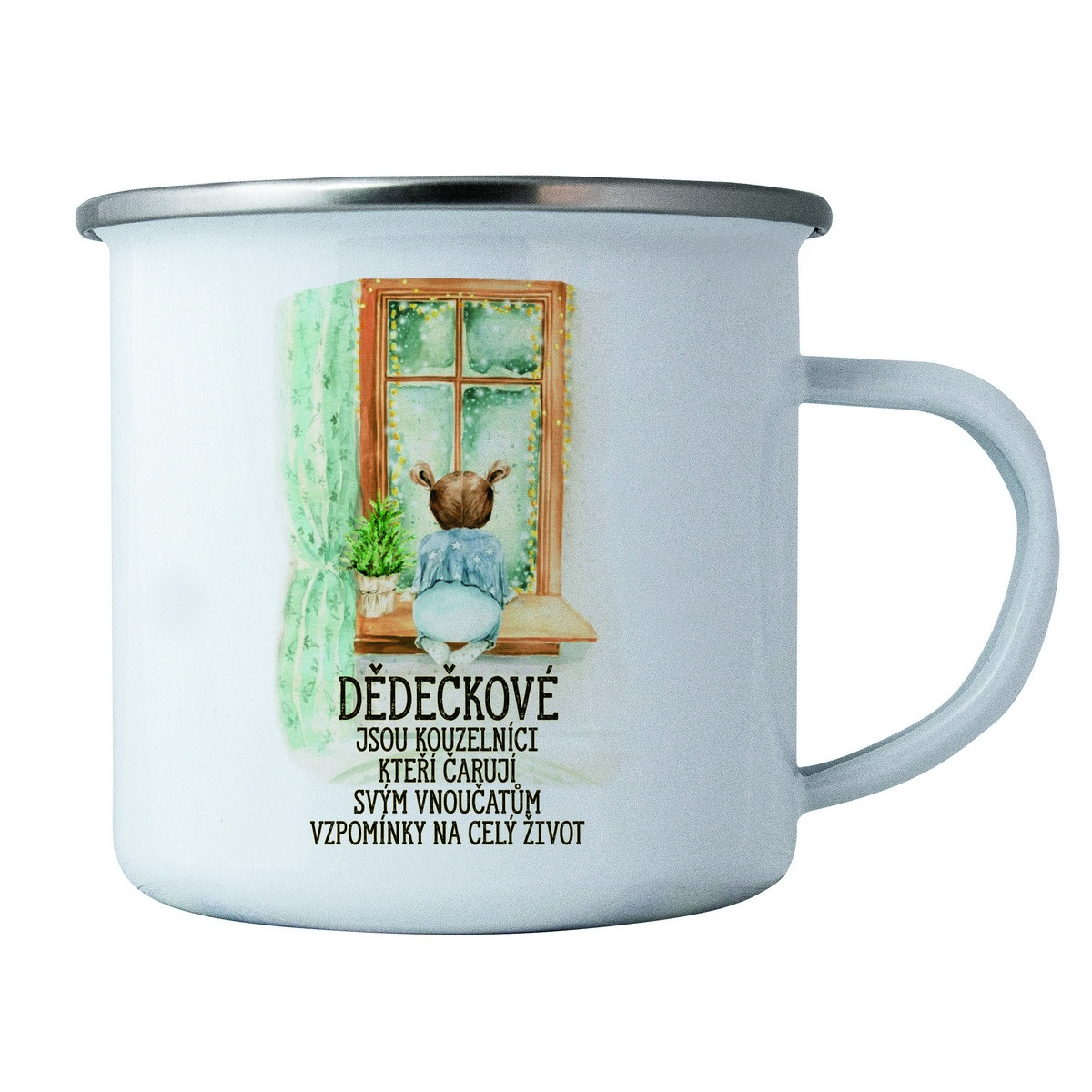 Bohemia Gifts Plechový hrnek Dědečkové