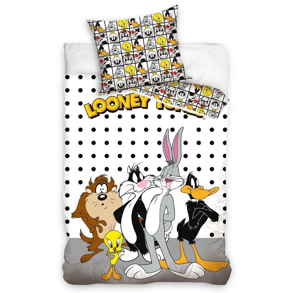 Carbotex Dětské bavlněné povlečení Kamarádi z Looney Tunes