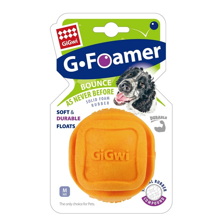 GiGwi art. 8210 Foamer Ball míček tvrzená pěna oranž.