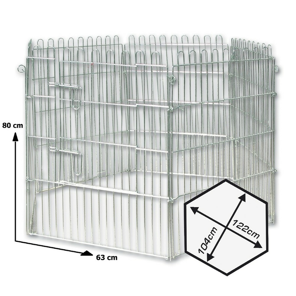 Ohrádka pro štěňata 80x63x6cm