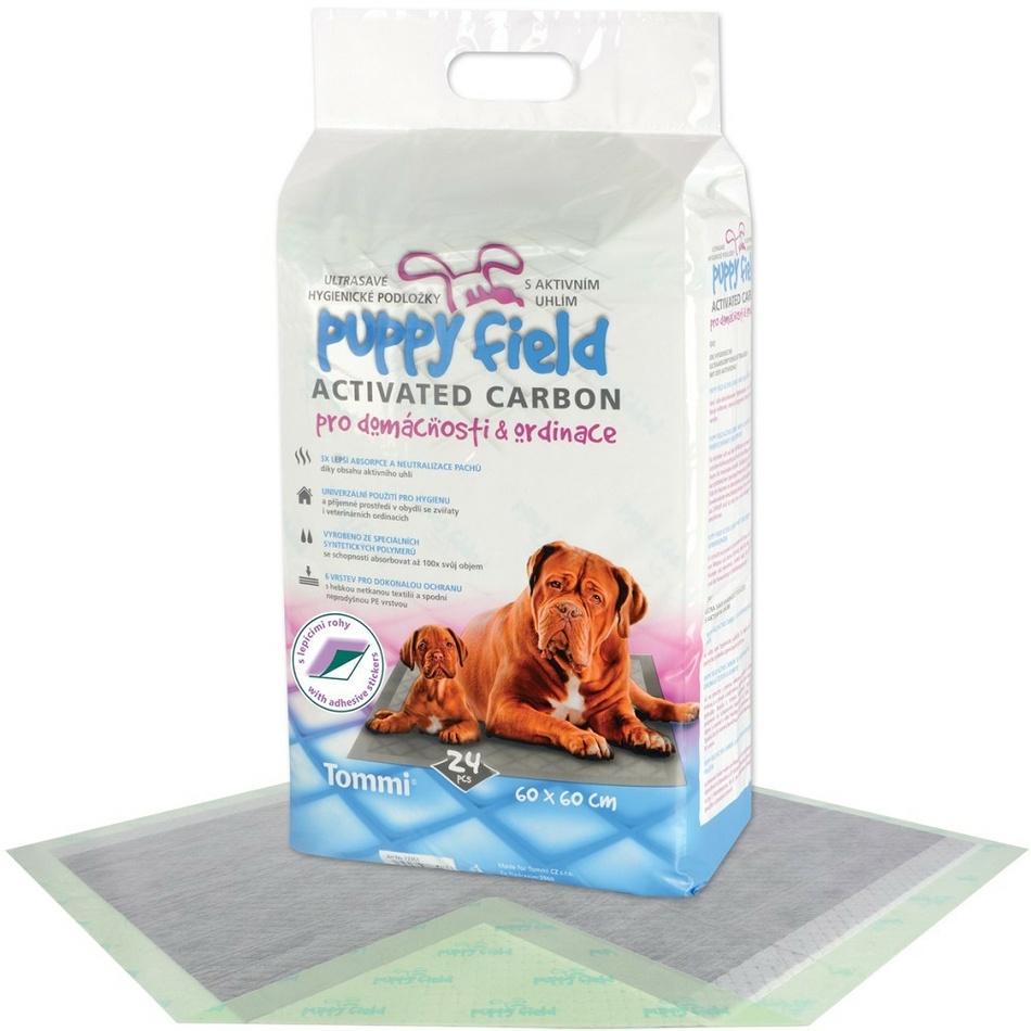 Puppy Field Carbon s aktivním uhlím pads 24ks/16