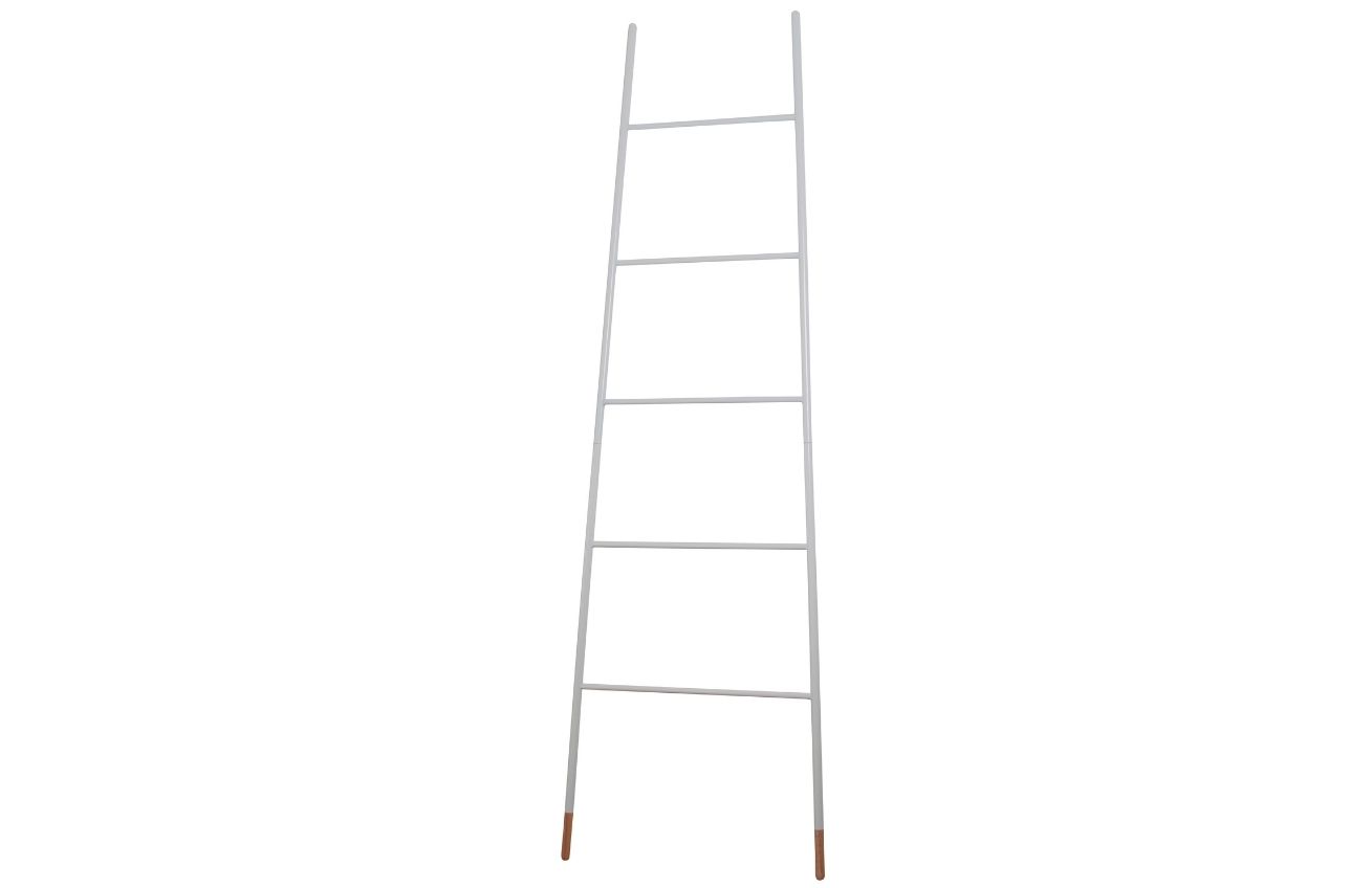 Bílý odkládací žebřík ZUIVER LADDER 175 cm