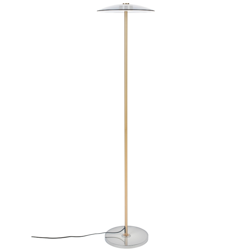 Bronzová kovová stojací lampa ZUIVER FLOAT 132 cm