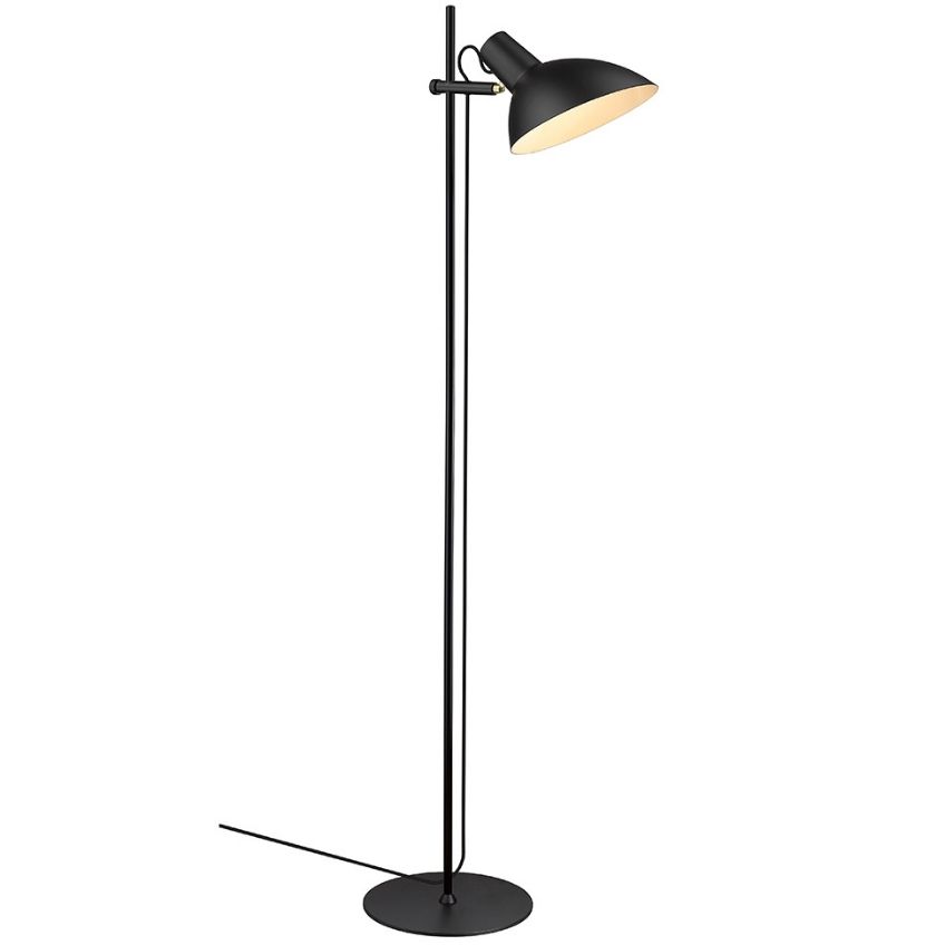 Černá kovová stojací lampa Halo Design Metropole 150 cm