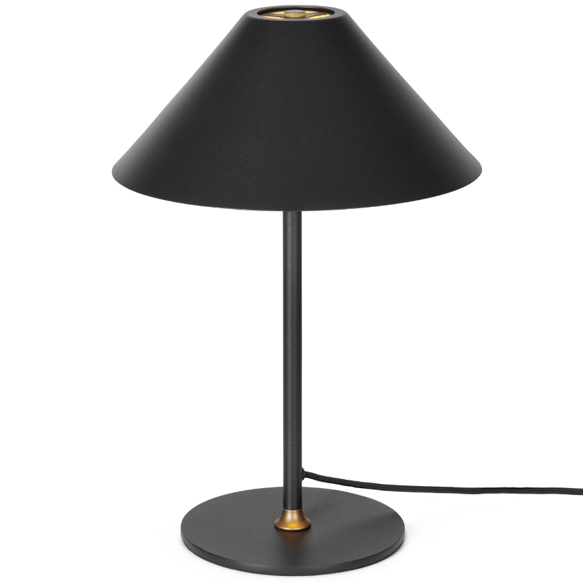 Černá kovová stolní lampa Halo Design Hygge 35 cm