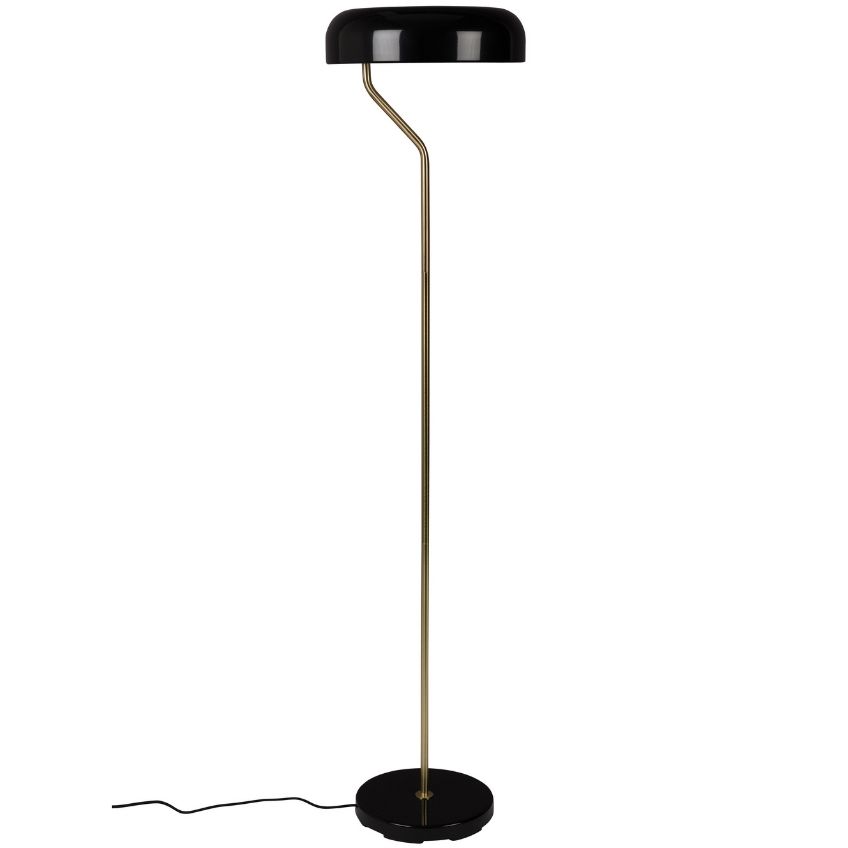 Černá stojací lampa DUTCHBONE Eclipse 130 cm