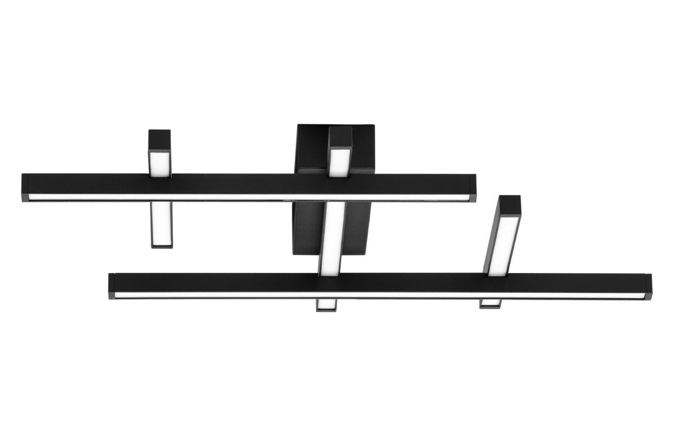 Černé kovové stropní LED světlo Nova Luce Pace 58 cm