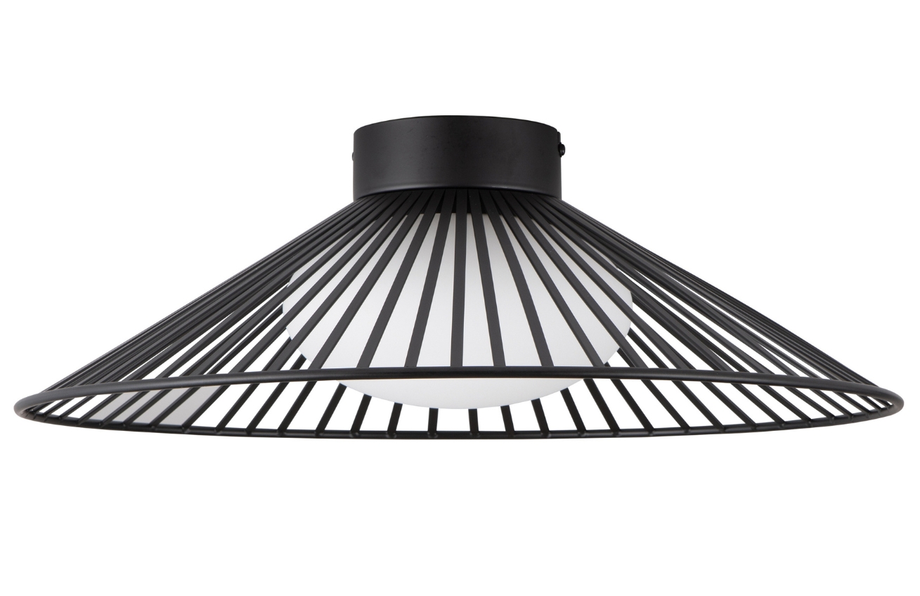 Černé stropní LED světlo Nova Luce Brume 50 cm