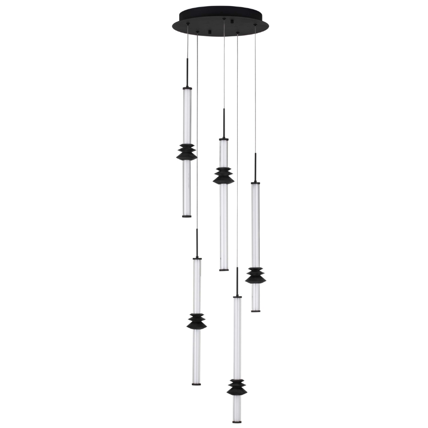 Černé závěsné LED světlo Nova Luce Atmosfera II. 35 cm