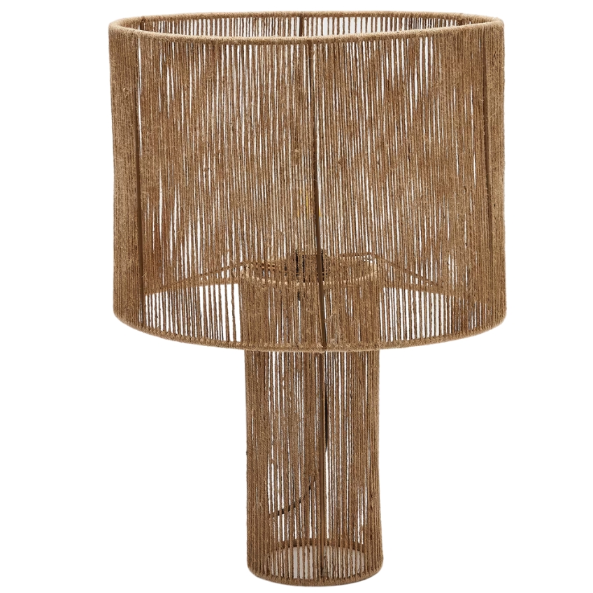 Jutová stolní lampa Kave Home Pontos