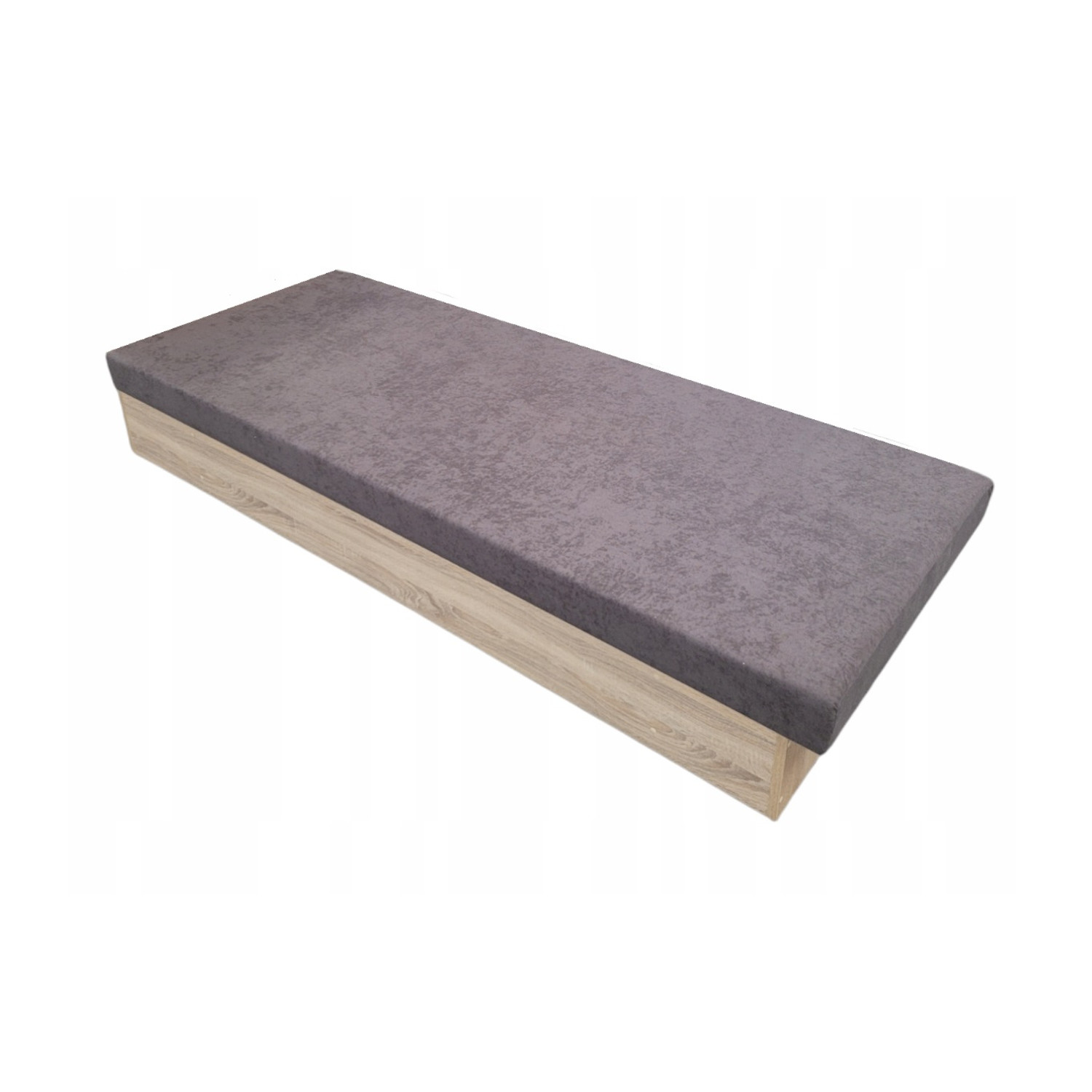 Válenda Silver C90 - 90x200 cm Tmavě šedá Panty vpravo Dub sonoma