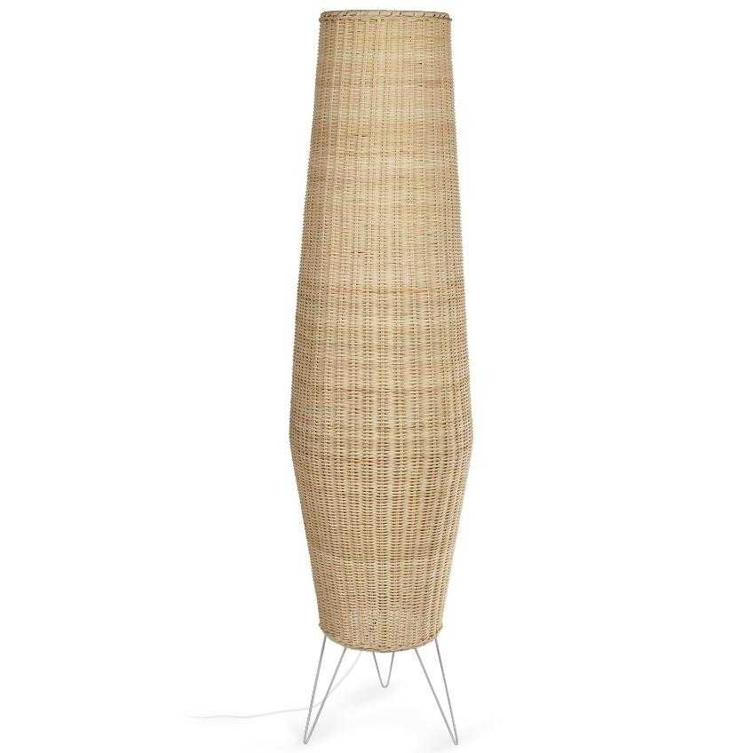 Ratanová stojací lampa Kave Home Kamaria 120 cm