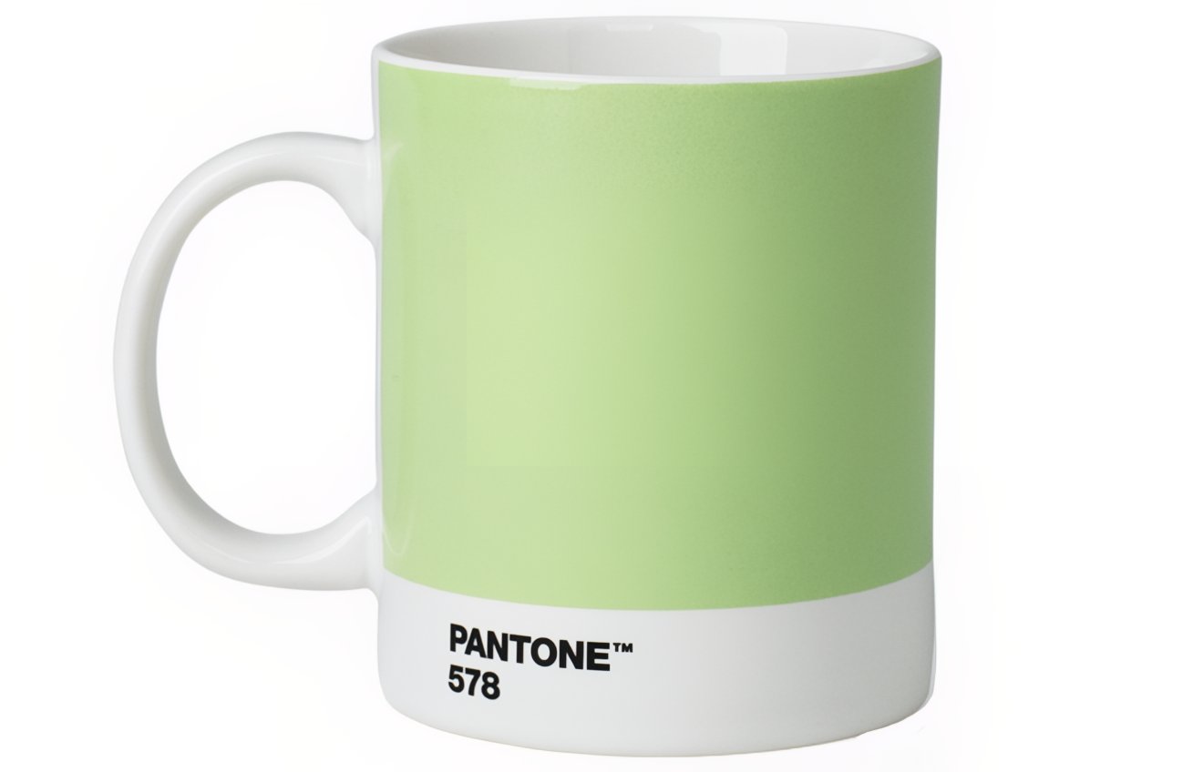 Světle zelený porcelánový hrnek Pantone Light Green 578 375 ml