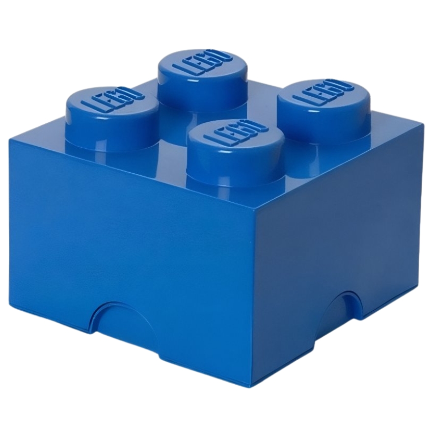 Tmavě modrý úložný box LEGO® Smart 25 x 25 cm