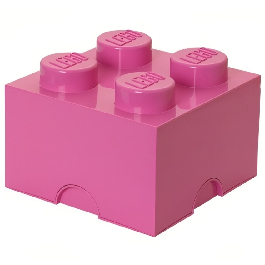 Tmavě růžový úložný box LEGO® Smart 25 x 25 cm