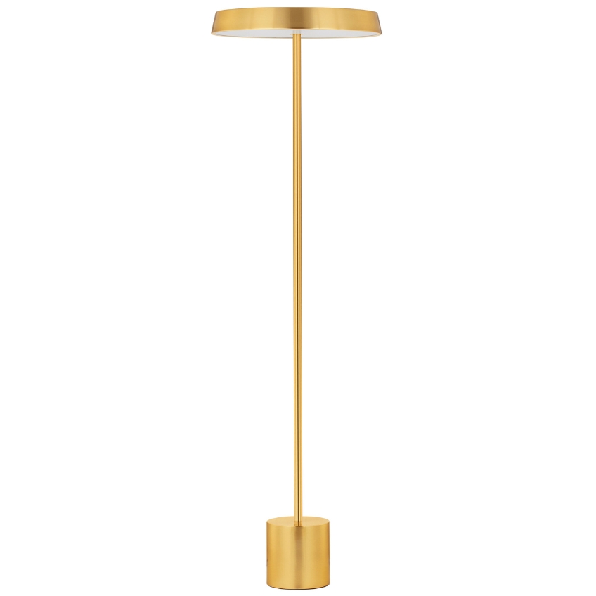 Zlatá kovová stojací LED lampa Nova Luce Vetro 136 cm