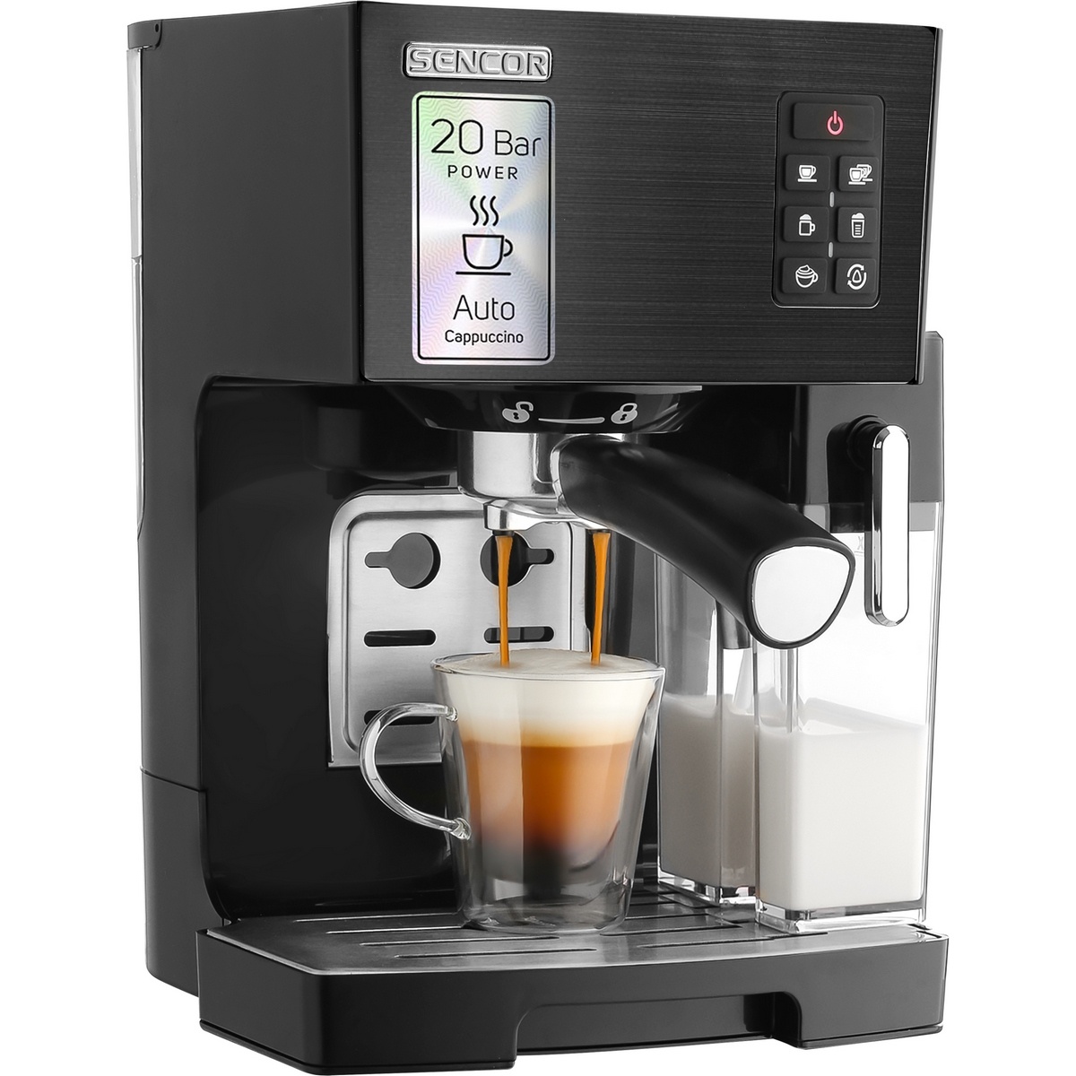 Sencor SES 4050SS-EUE3 poloautomatický espresso kávovar